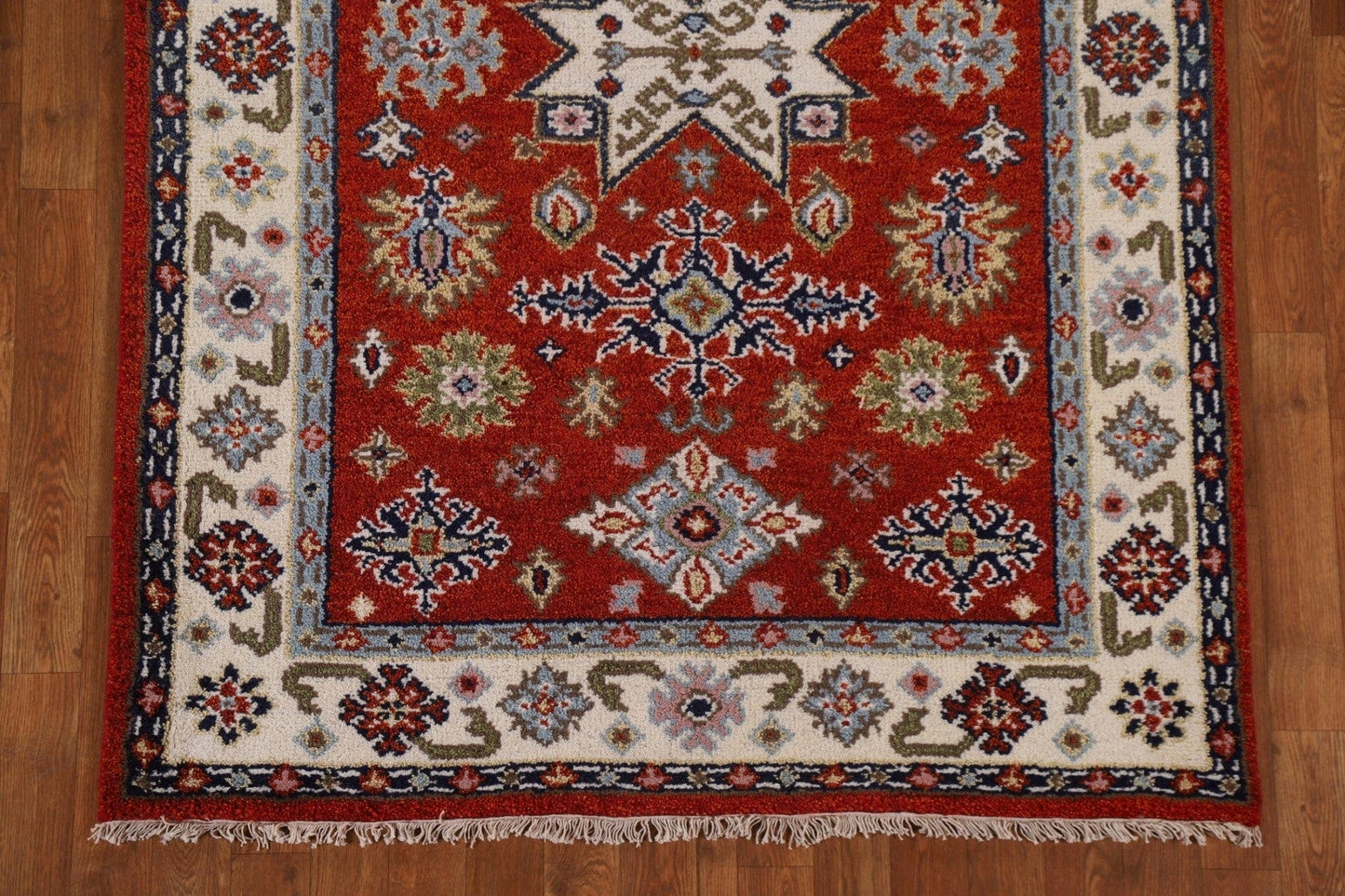 Geometric Kazak Area Rug 4x6