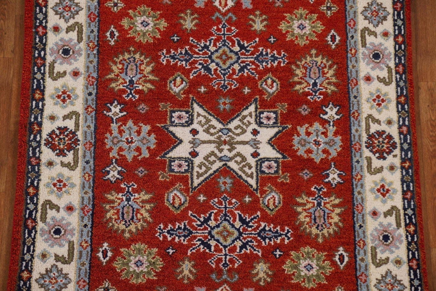 Geometric Kazak Area Rug 4x6