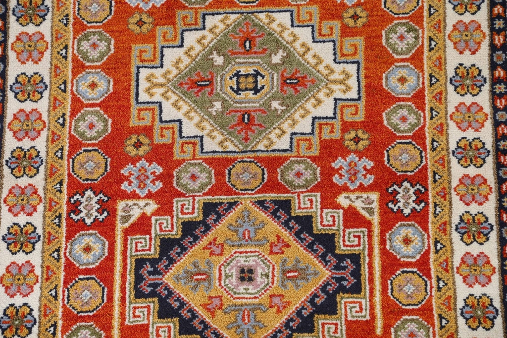 Handmade Kazak Area Rug 4x6