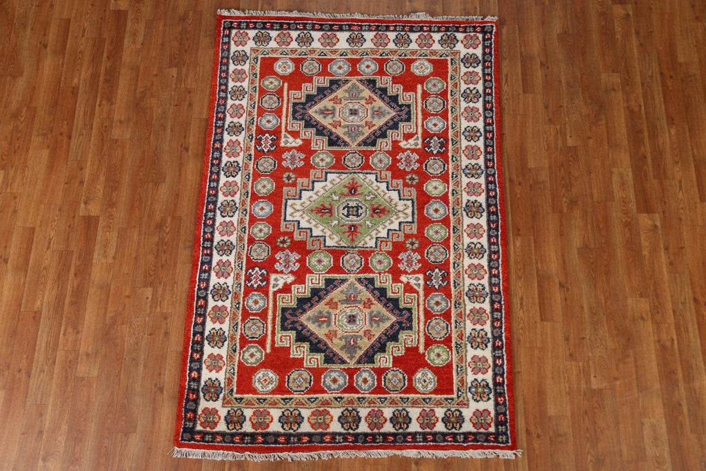 Geometric Kazak Area Rug 4x6