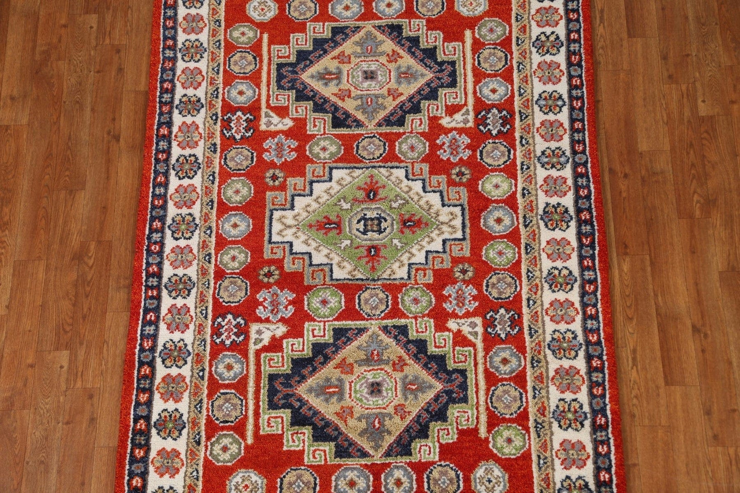 Geometric Kazak Area Rug 4x6