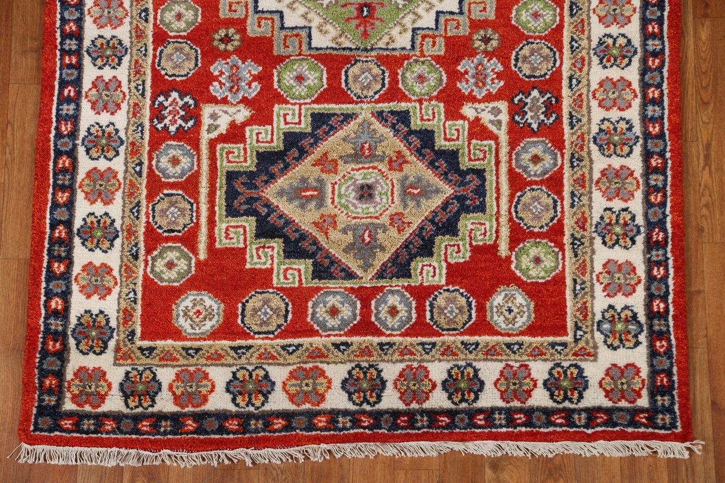 Geometric Kazak Area Rug 4x6