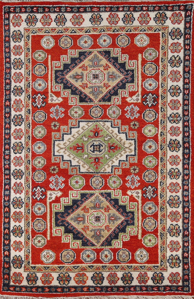 Geometric Kazak Area Rug 4x6