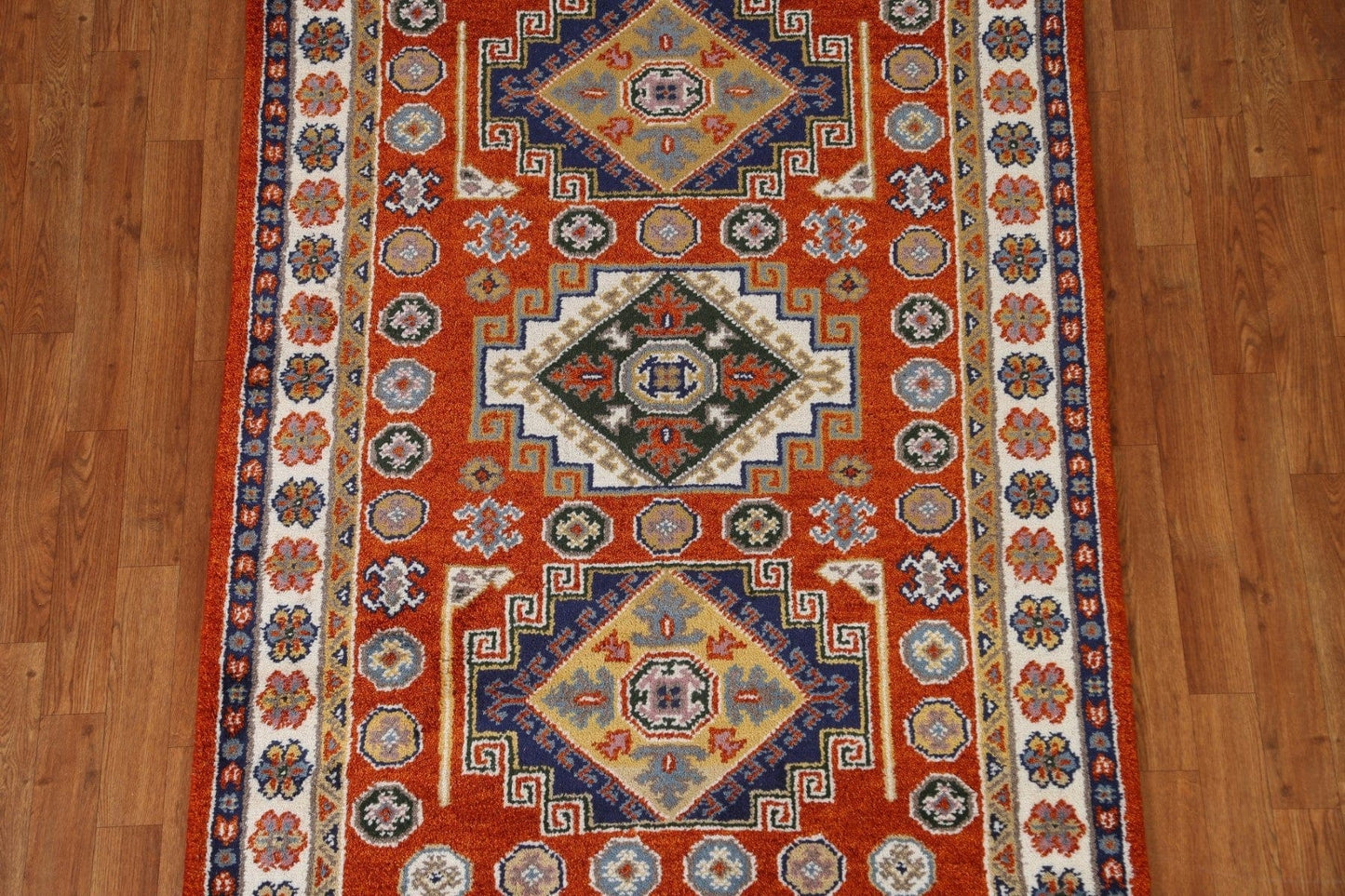 Handmade Kazak Oriental Area Rug 4x6