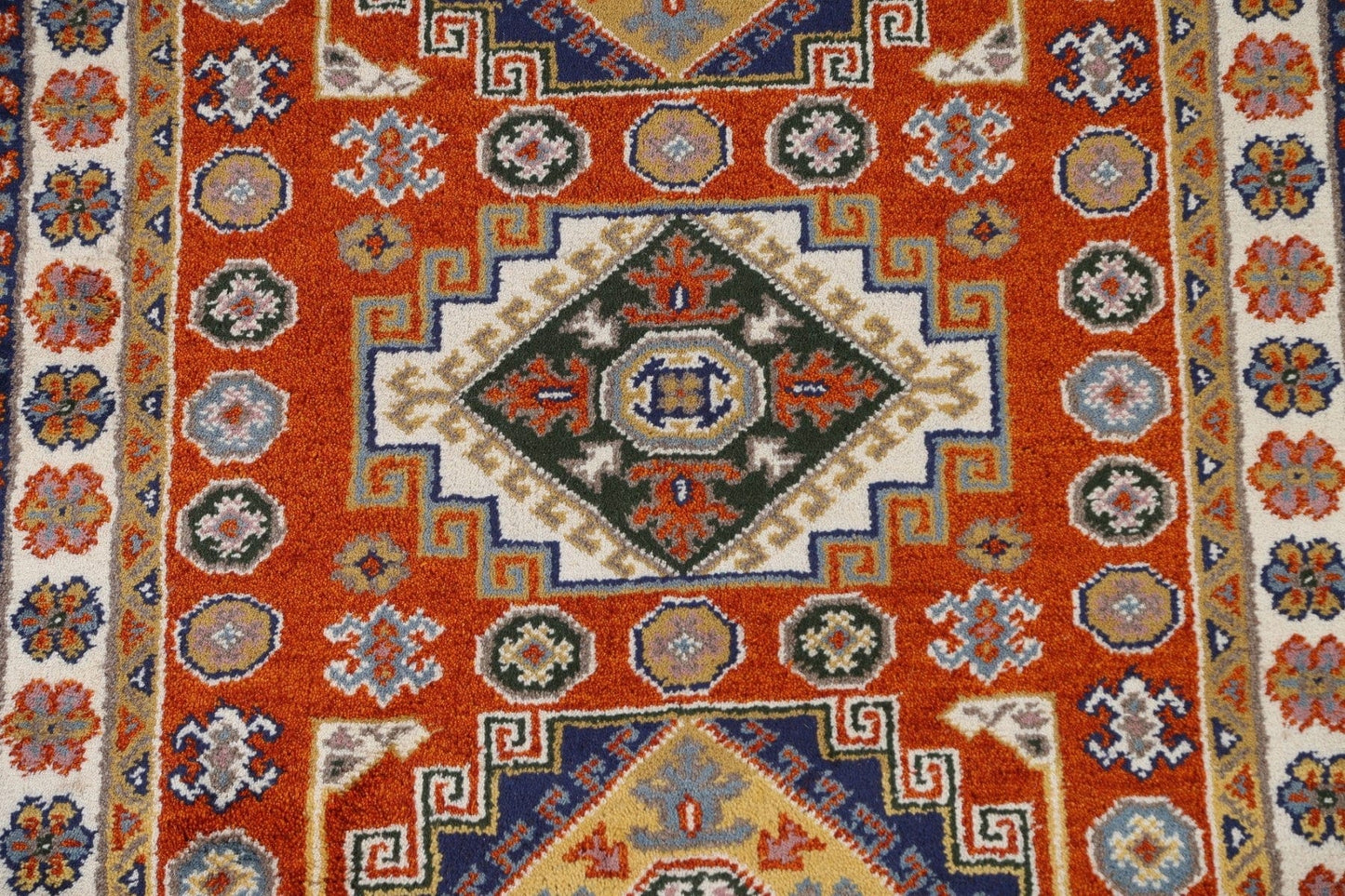 Handmade Kazak Oriental Area Rug 4x6