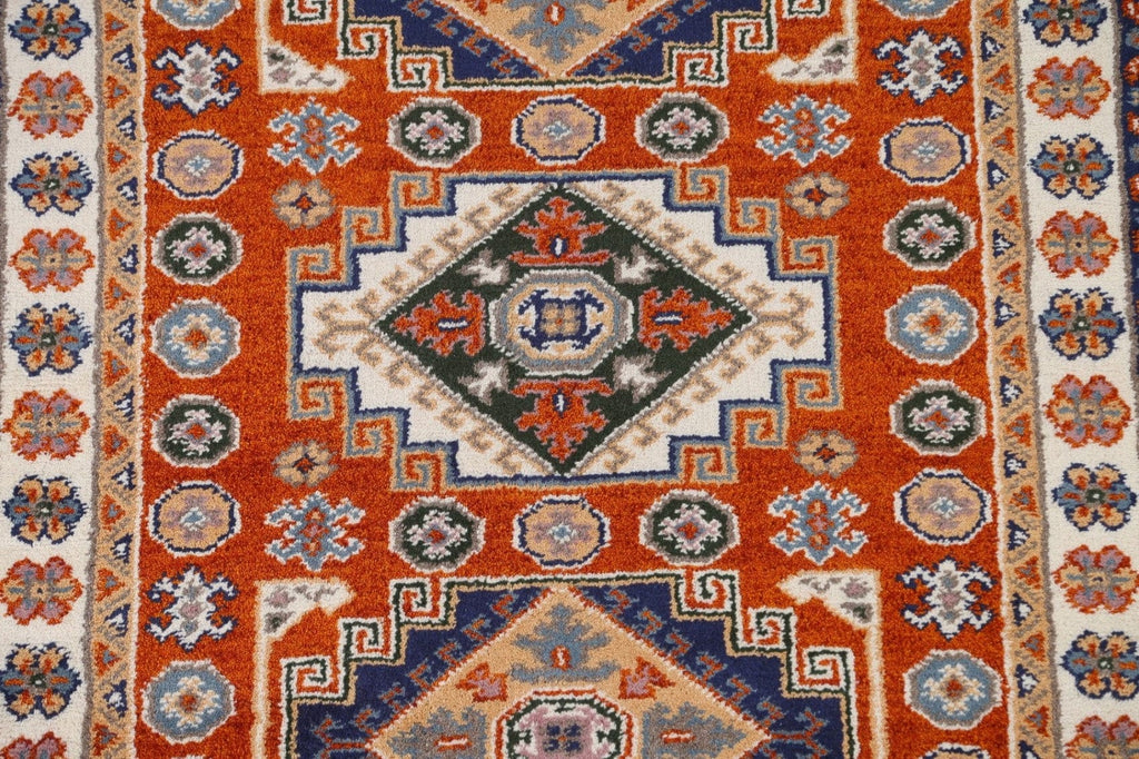 Geometric Kazak Area Rug 4x6