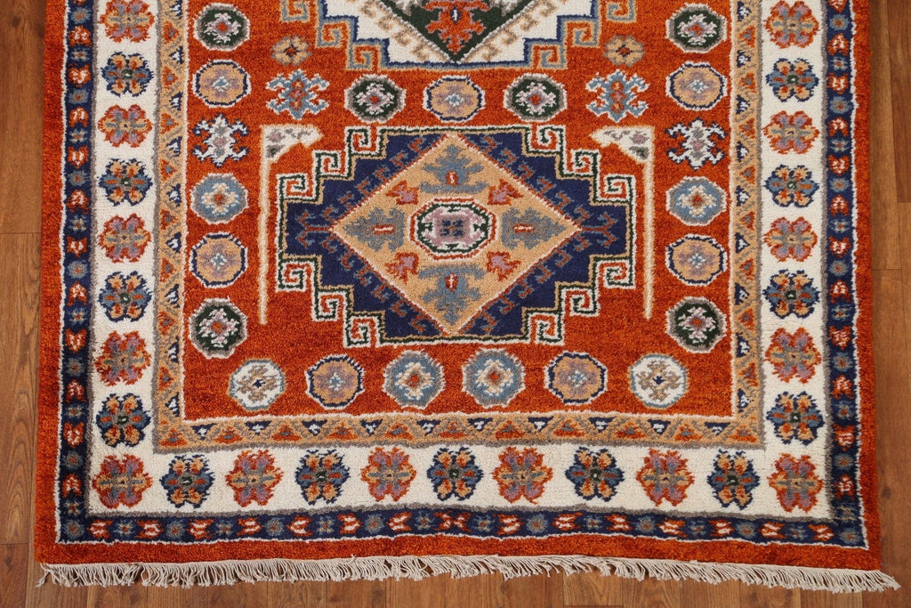 Geometric Kazak Area Rug 4x6