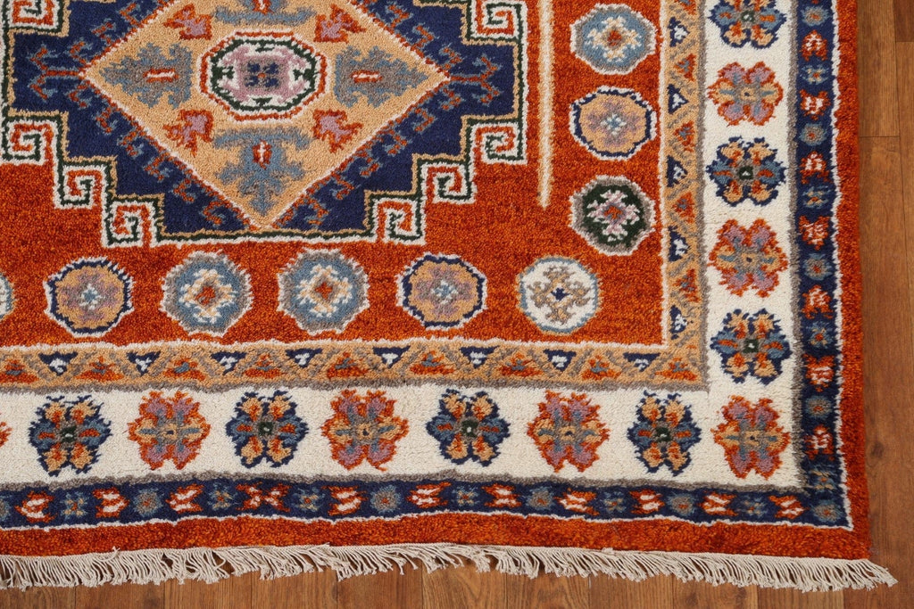 Geometric Kazak Area Rug 4x6