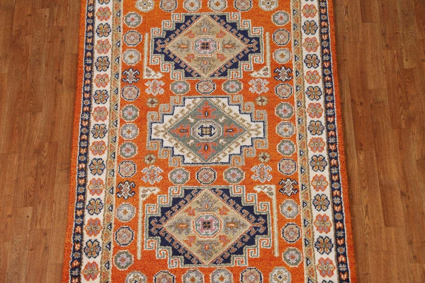 Geometric Kazak Area Rug 4x6