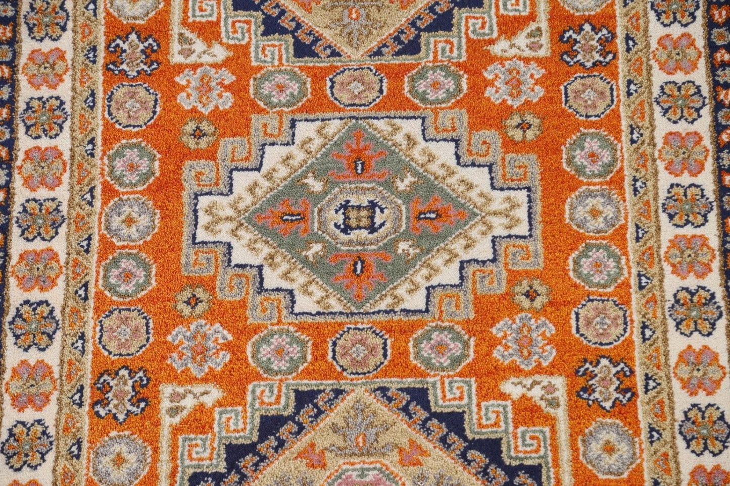 Geometric Kazak Area Rug 4x6