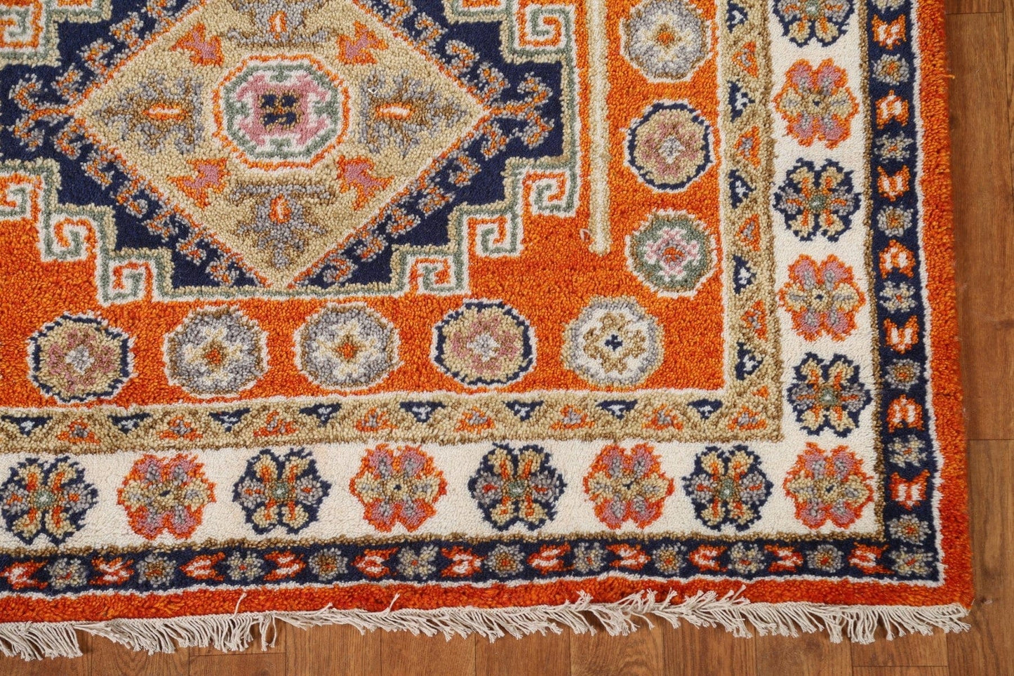 Geometric Kazak Area Rug 4x6