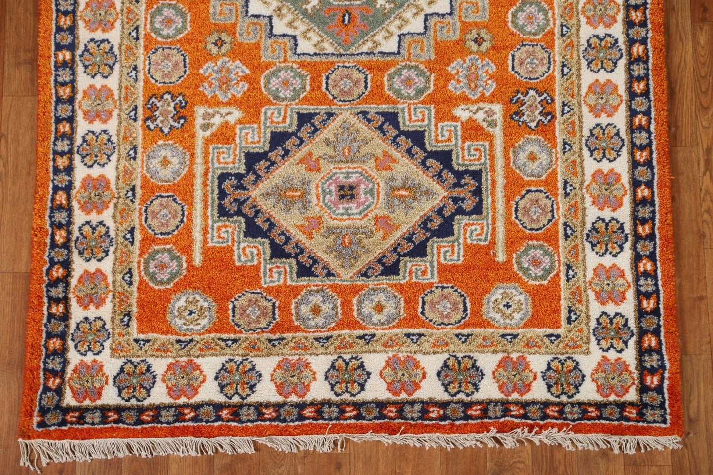 Geometric Kazak Area Rug 4x6