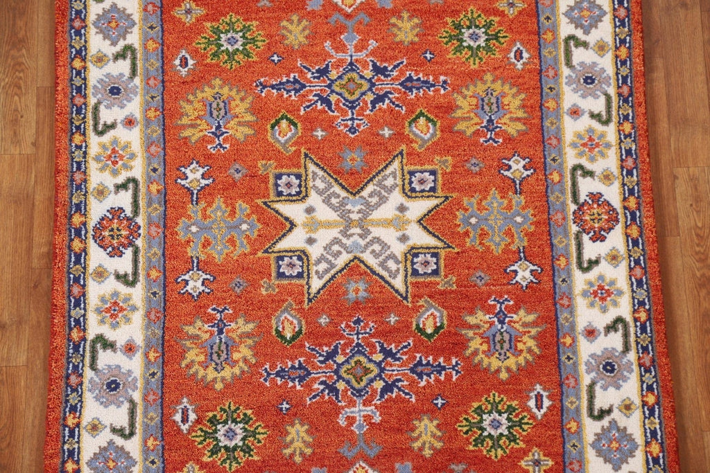 Handmade Kazak Oriental Area Rug 4x6