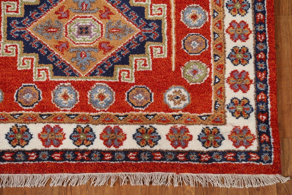 Geometric Kazak Area Rug 4x6