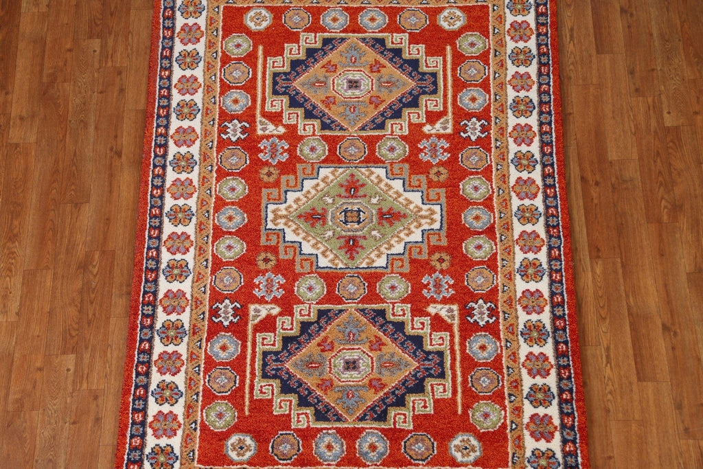 Geometric Kazak Area Rug 4x6