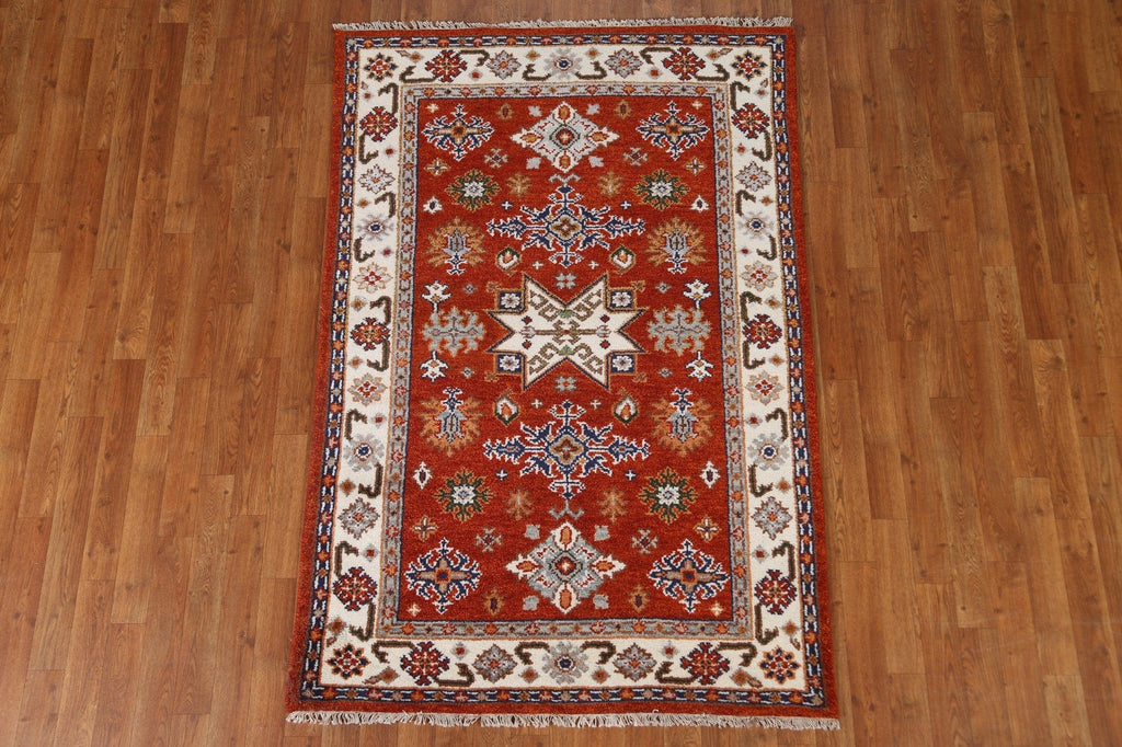 Geometric Kazak Area Rug 4x6