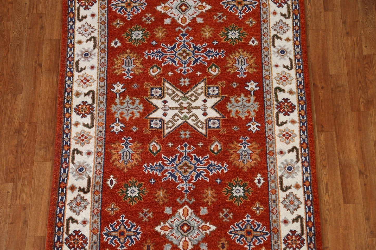 Geometric Kazak Area Rug 4x6