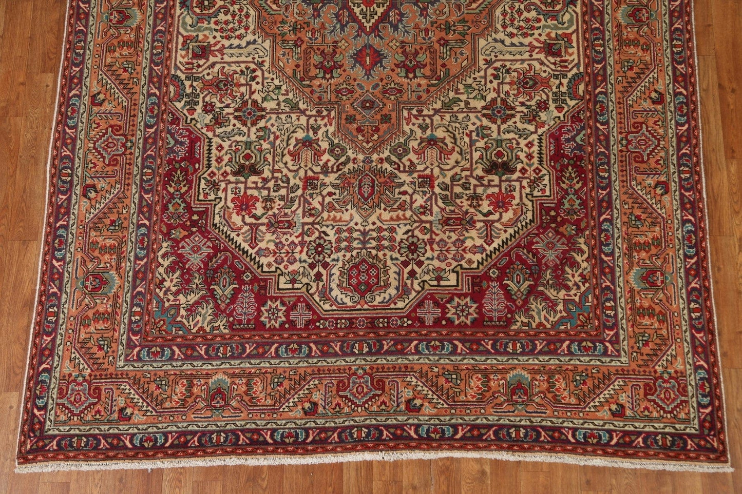 Geometric Tabriz Persian Area Rug 7x10