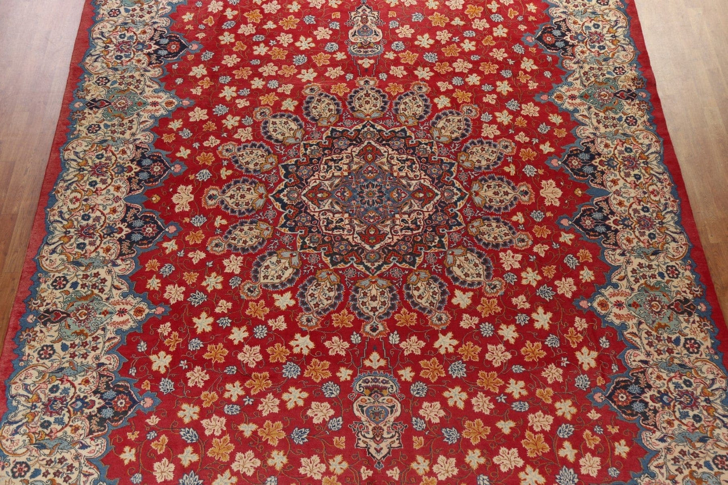 Vegetable Dye Isfahan Persian Large Rug 11x15