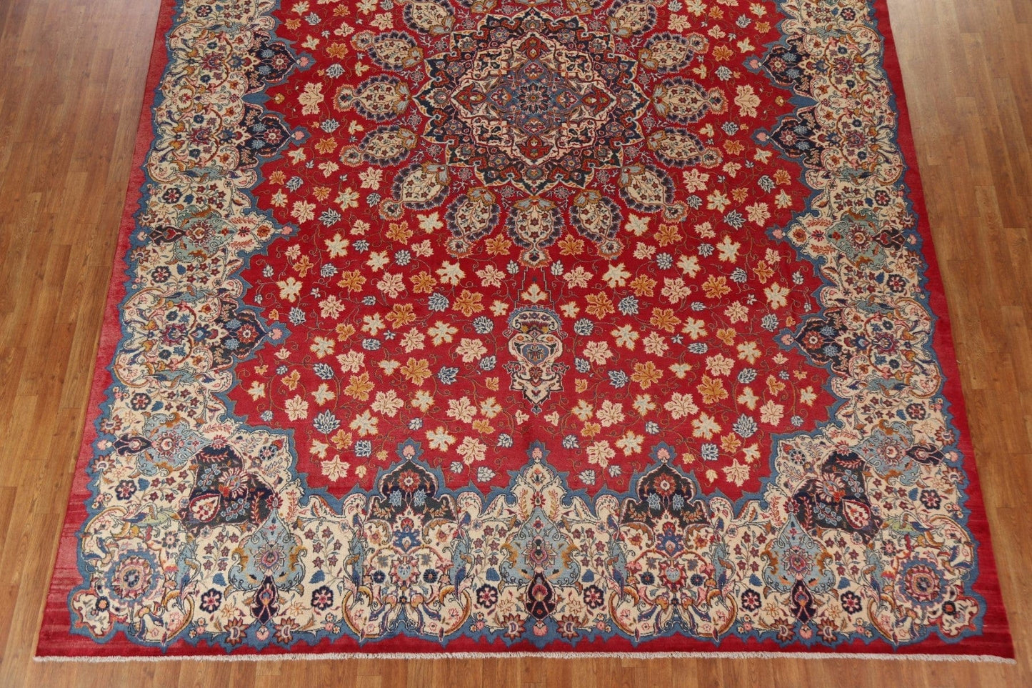 Vegetable Dye Isfahan Persian Large Rug 11x15