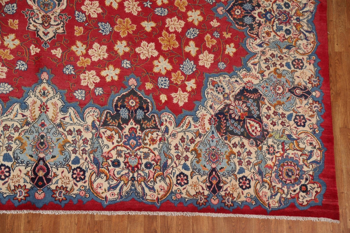 Vegetable Dye Isfahan Persian Large Rug 11x15