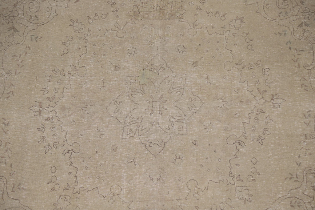 Distressed Muted Tabriz Persian Area Rug 8x12