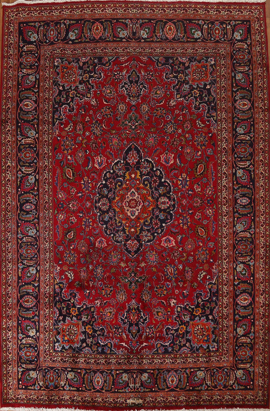 Traditional Mashad Persian Area Rug 8x11