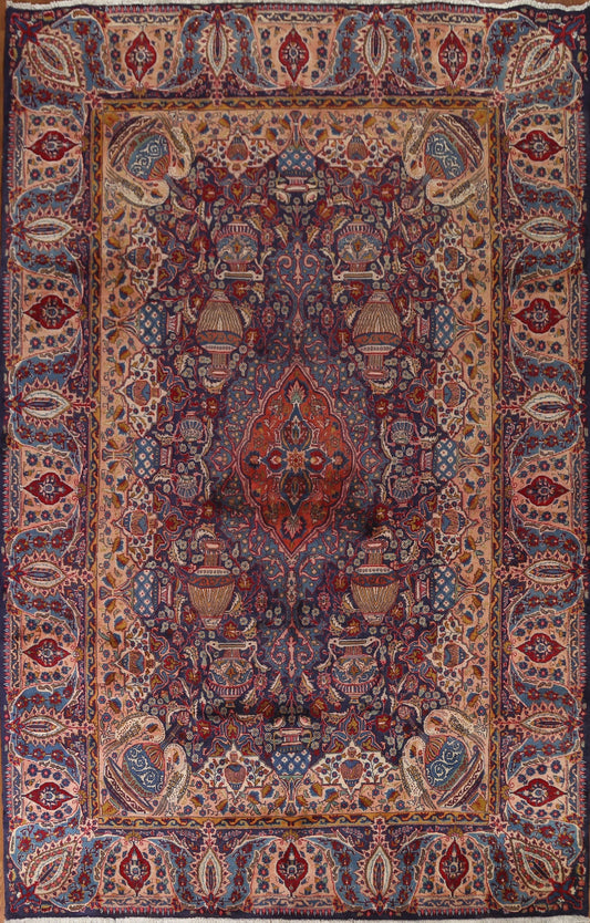 Vintage Kashmar Persian Area Rug 9x13