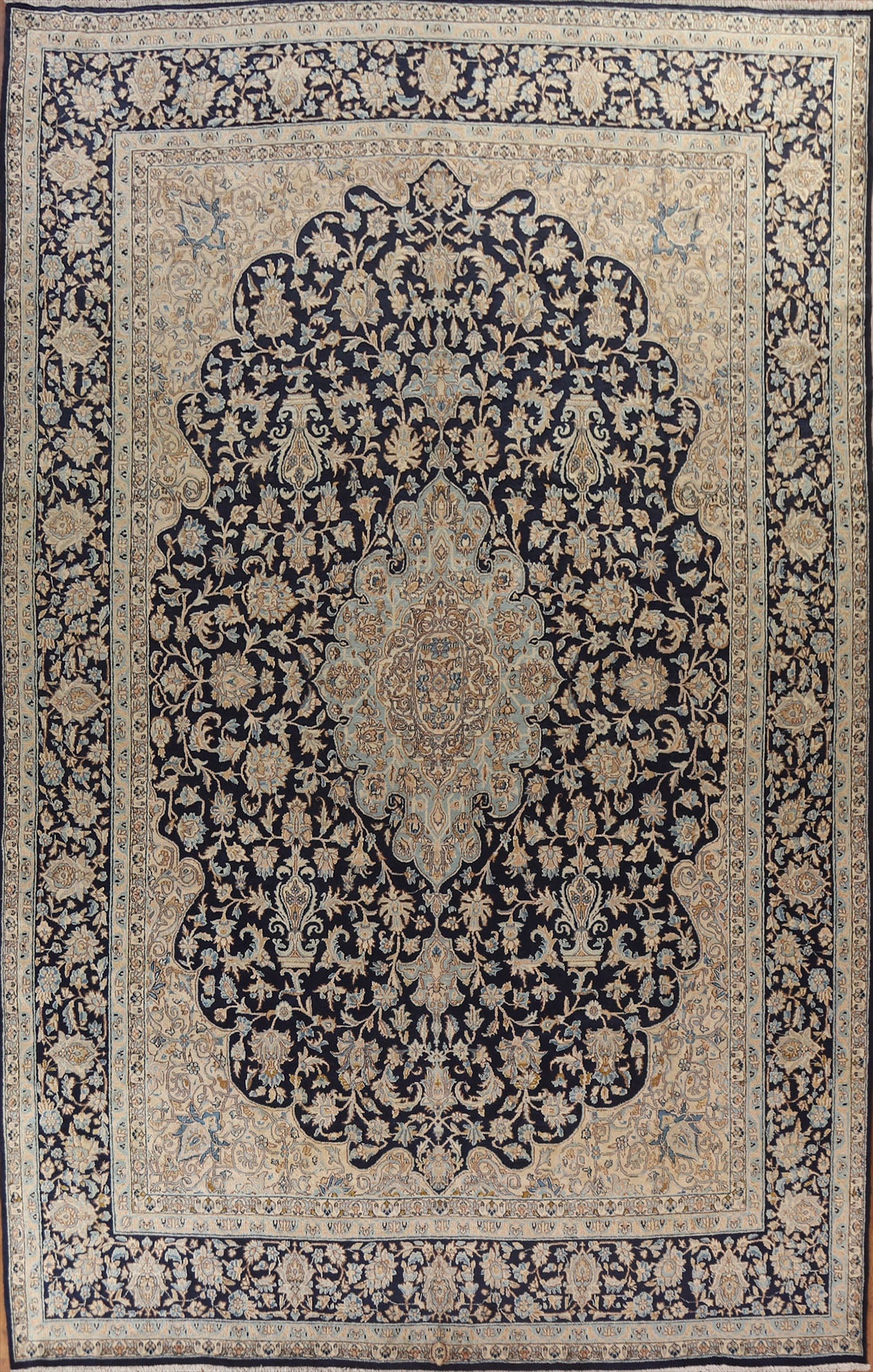 Vegetable Dye Kerman Persian Large Rug 10x14