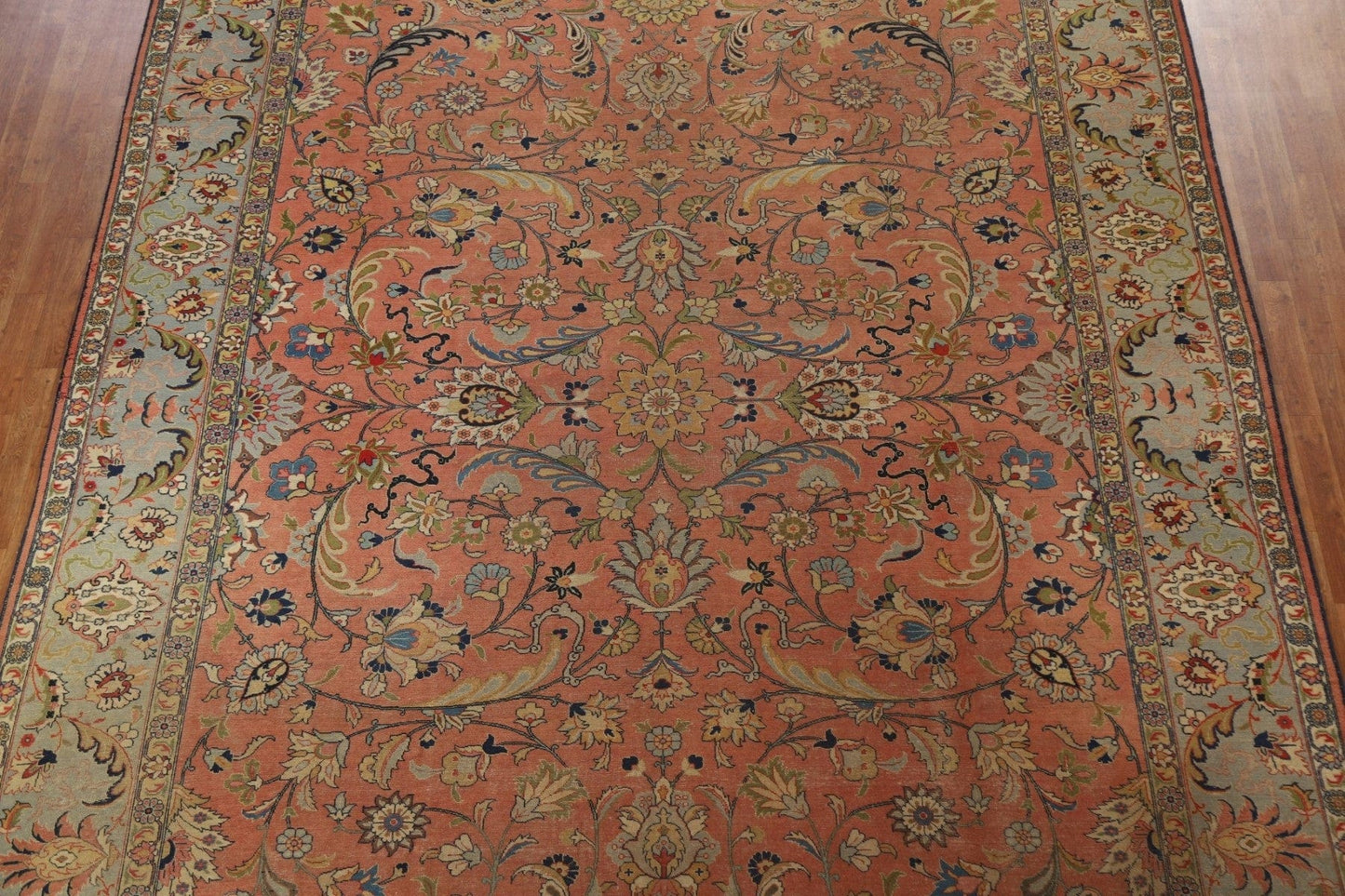 Antique Vegetable Dye Tabriz Persian Area Rug 10x13