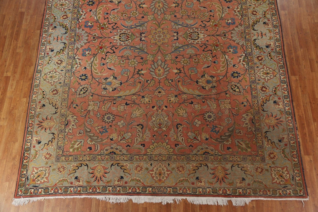 Antique Vegetable Dye Tabriz Persian Area Rug 10x13