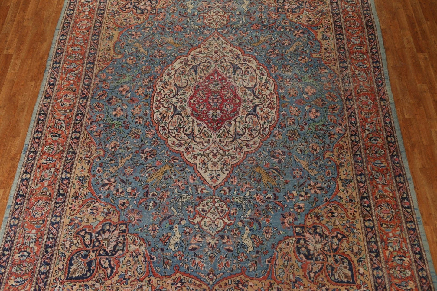 Antique Vegetable Dye Tabriz Persian Area Rug 10x13