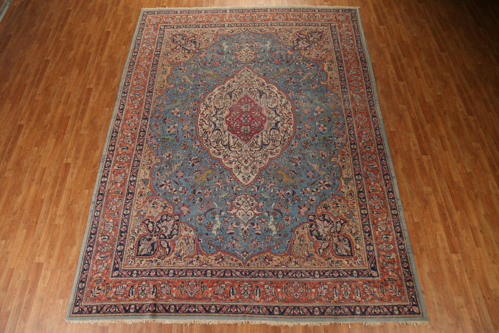 Antique Vegetable Dye Tabriz Persian Area Rug 10x13