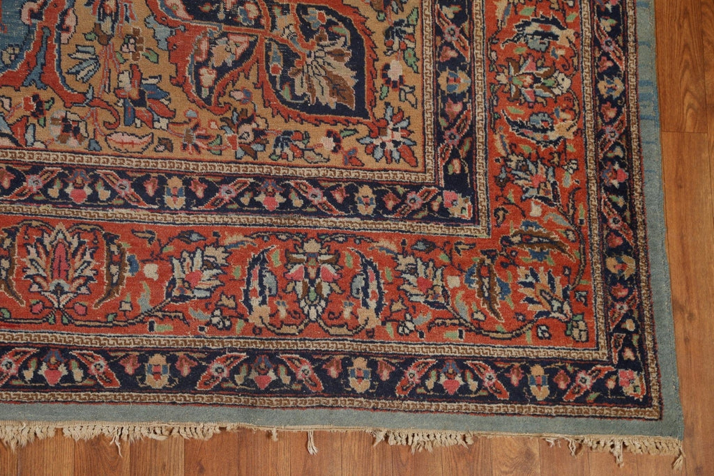 Antique Vegetable Dye Tabriz Persian Area Rug 10x13