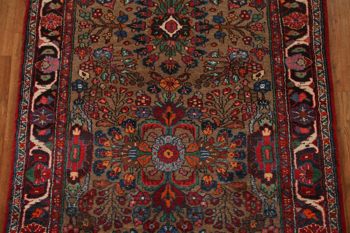 Vegetable Dye Lilian Persian Runner Rug 4x10