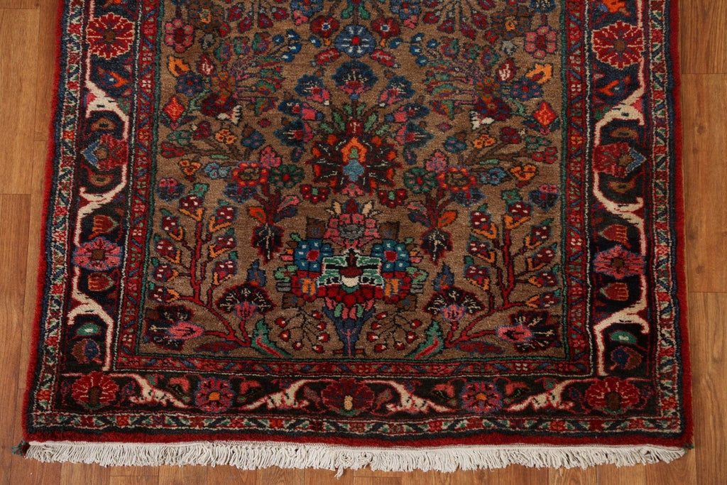 Vegetable Dye Lilian Persian Runner Rug 4x10