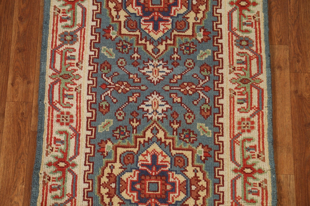 Geometric Heriz Serapi Runner Rug 3x8