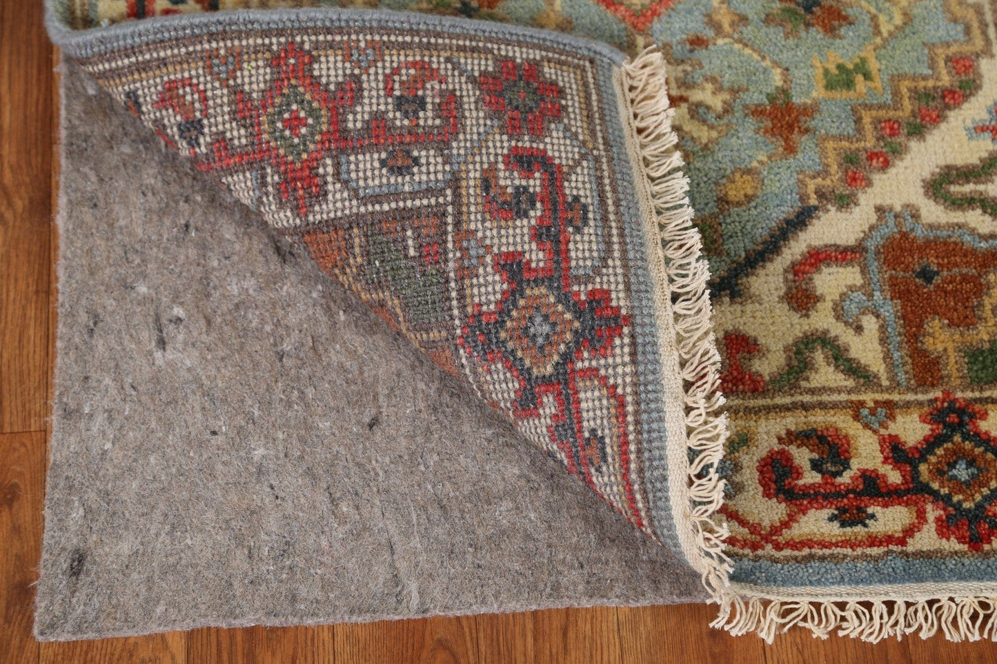 Handmade Heriz Serapi Runner Rug 3x8