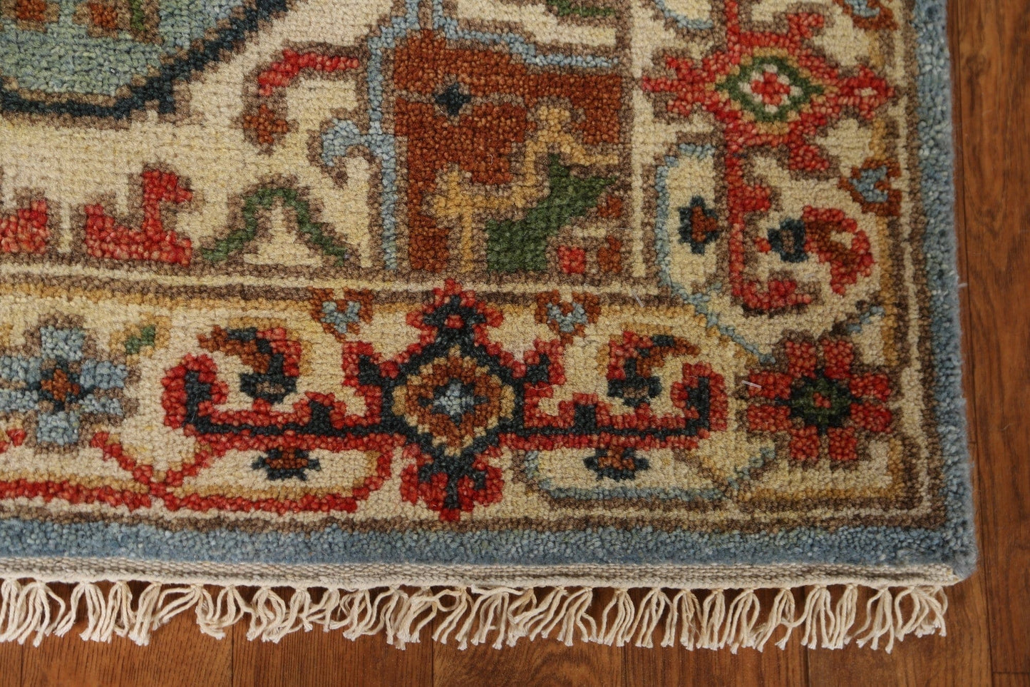 Handmade Heriz Serapi Runner Rug 3x8