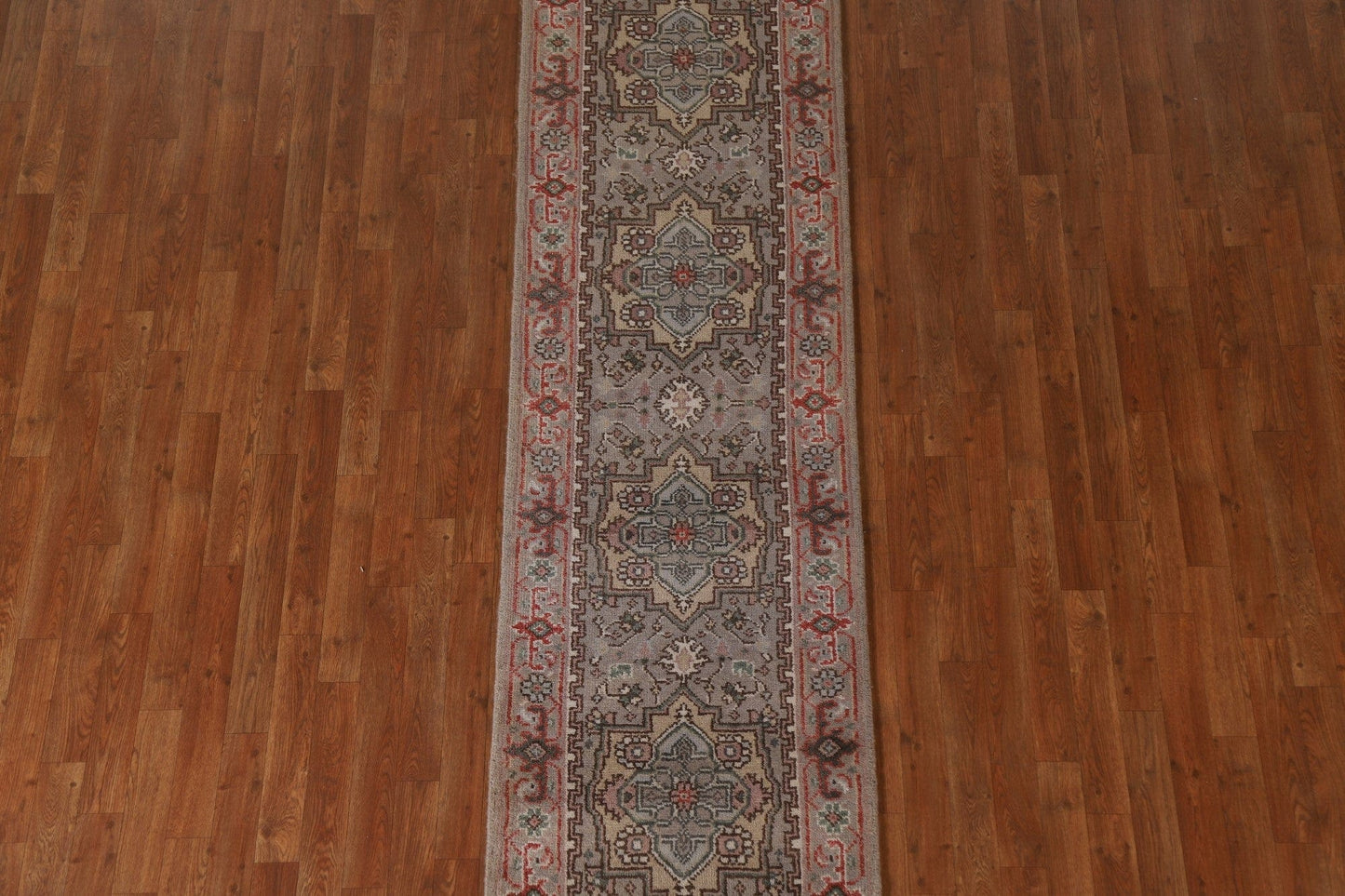 Geometric Heriz Serapi Runner Rug 2x10