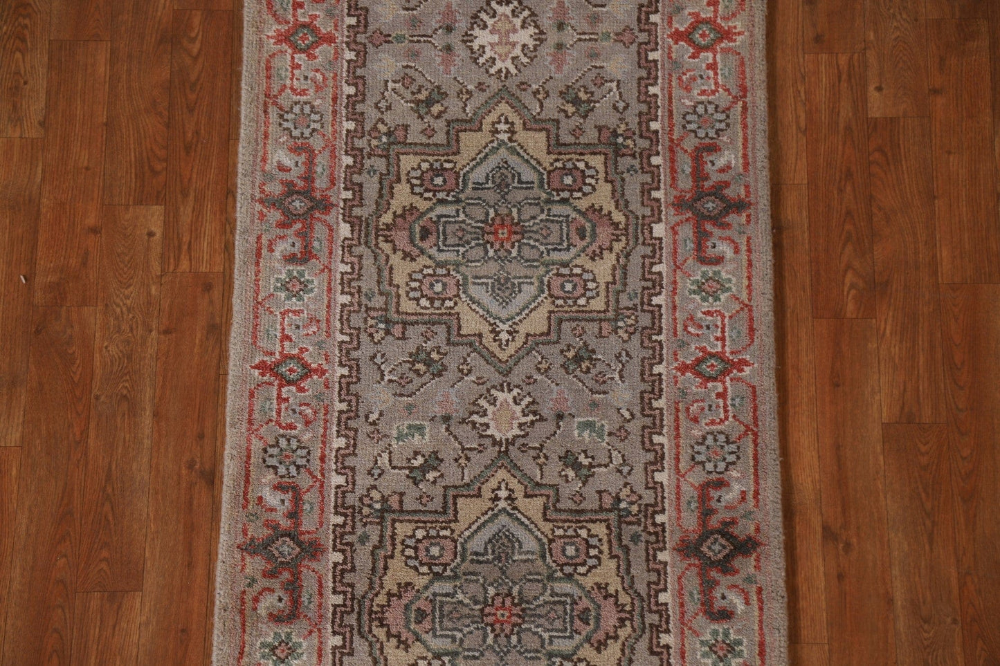 Geometric Heriz Serapi Runner Rug 2x10