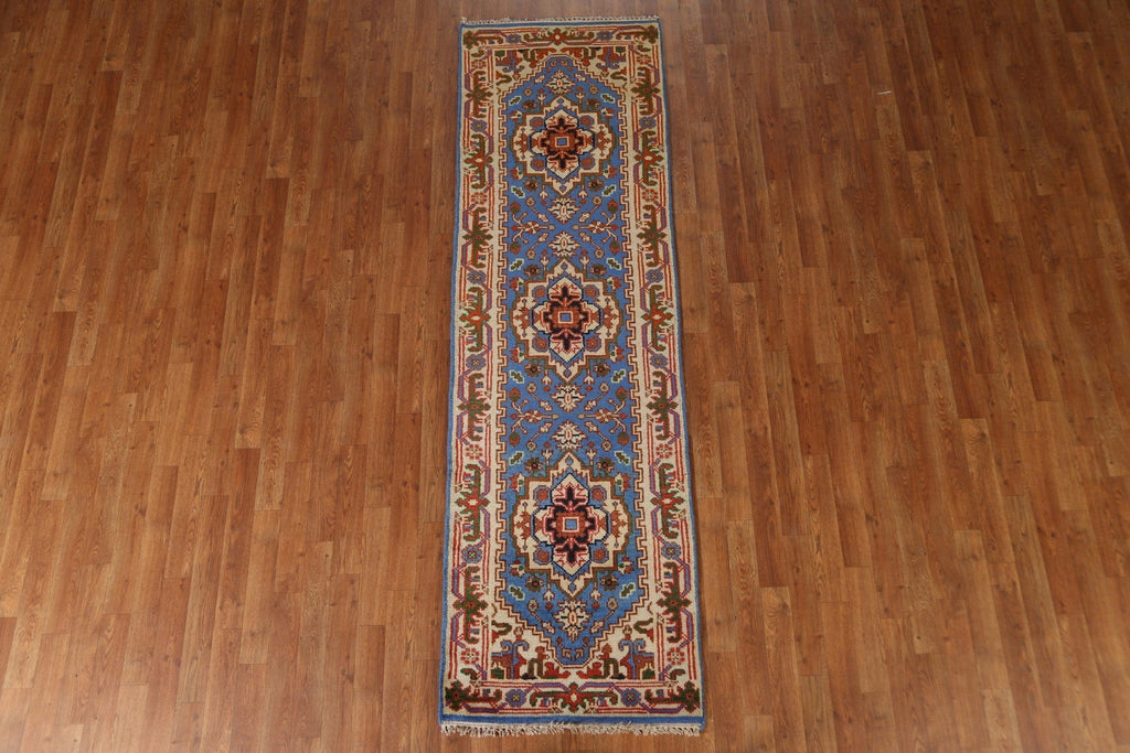 Wool Heriz Serapi Oriental Runner Rug 2x8