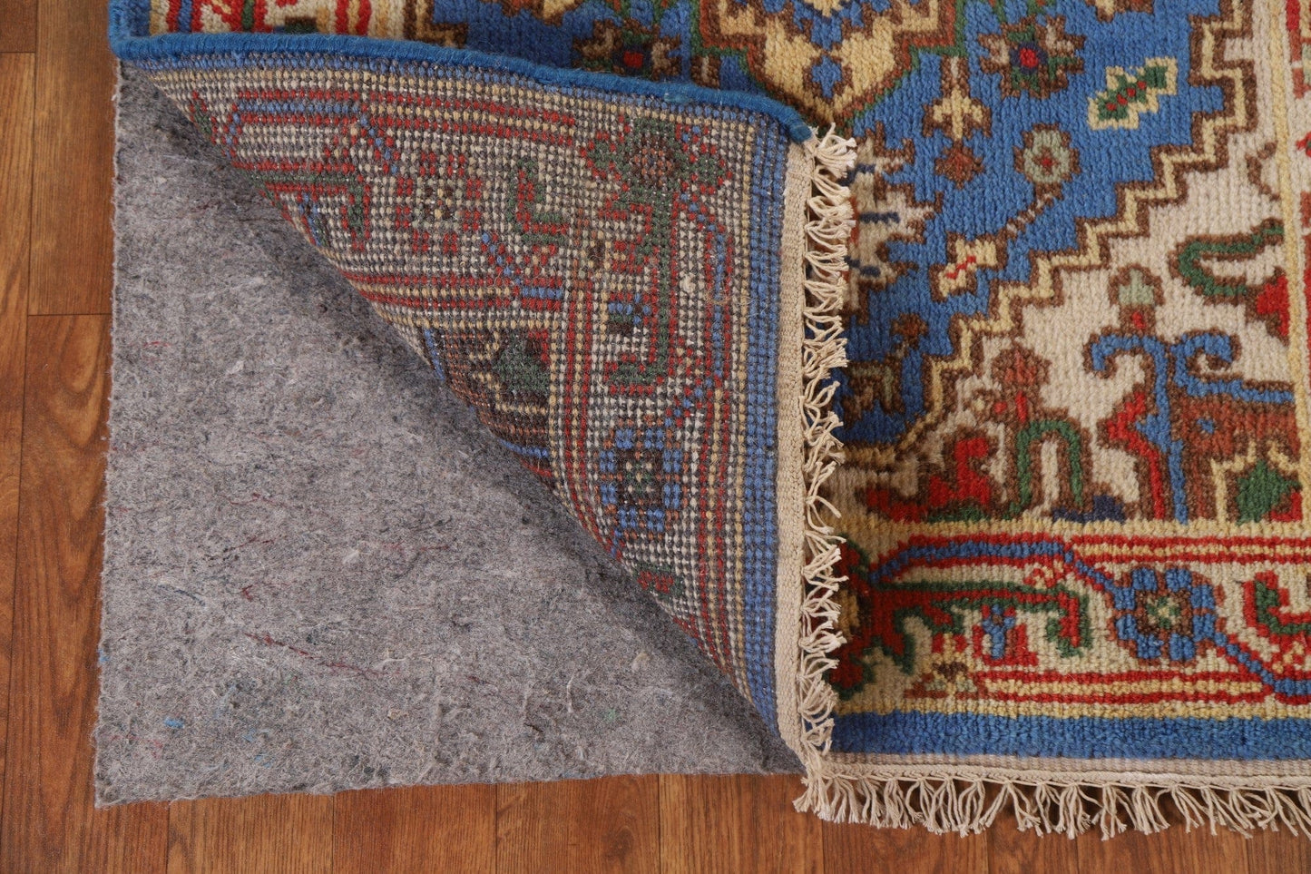 Handmade Heriz Serapi Wool Runner Rug 3x8