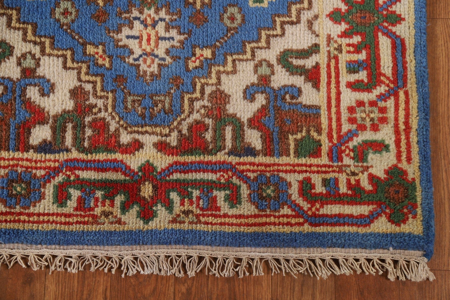 Handmade Heriz Serapi Wool Runner Rug 3x8