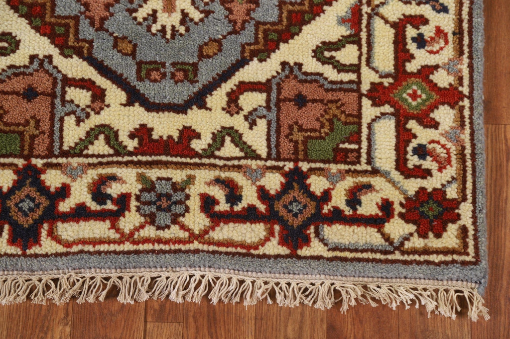 Handmade Heriz Serapi Runner Rug 3x8