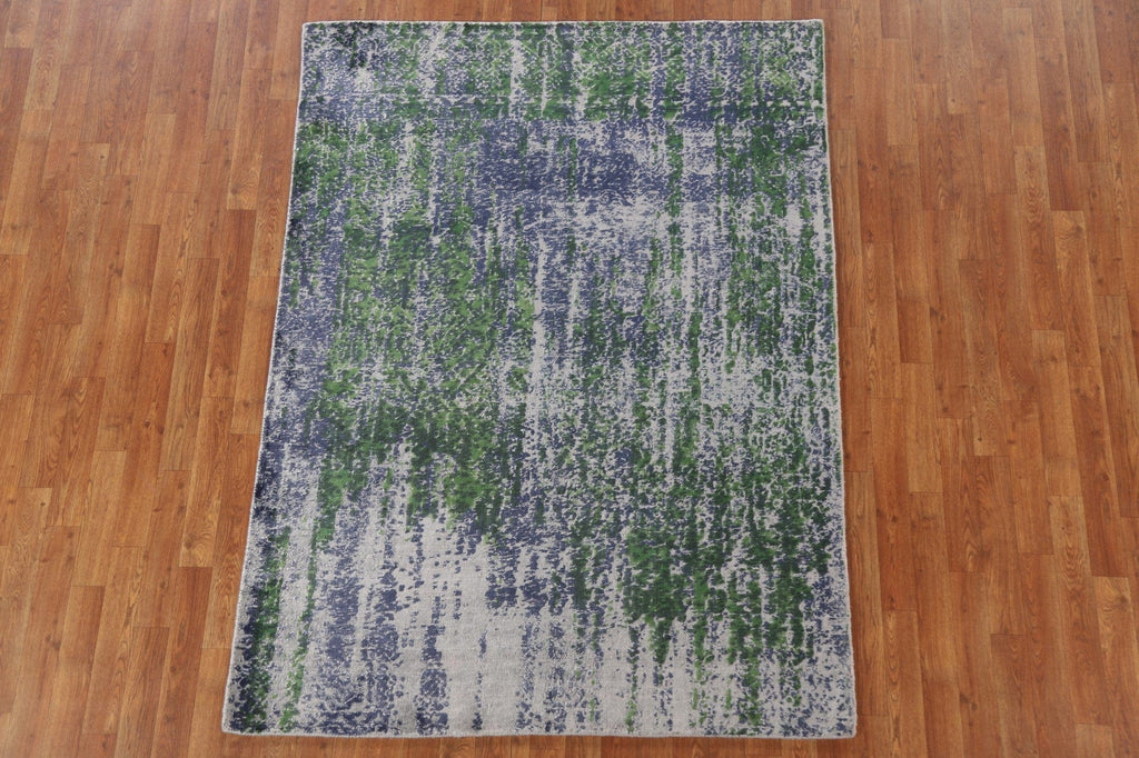 Modern Abstract Oriental Area Rug 5x7