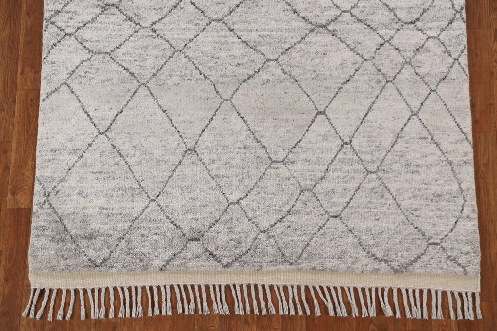 Trellis Wool Moroccan Area Rug 5x8