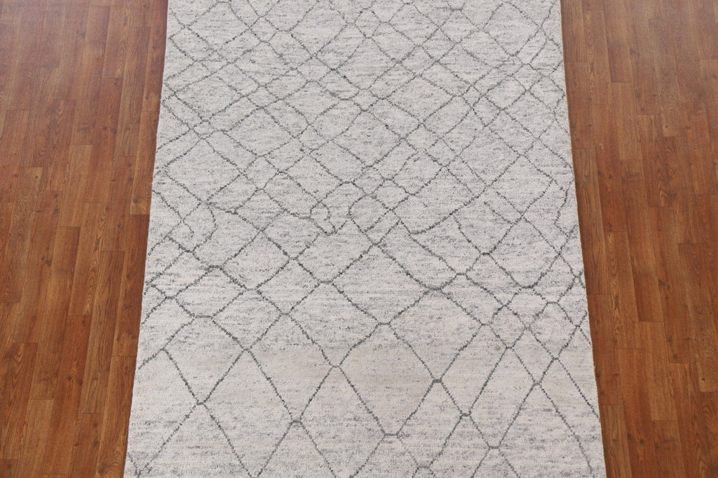 Trellis Wool Moroccan Area Rug 5x8