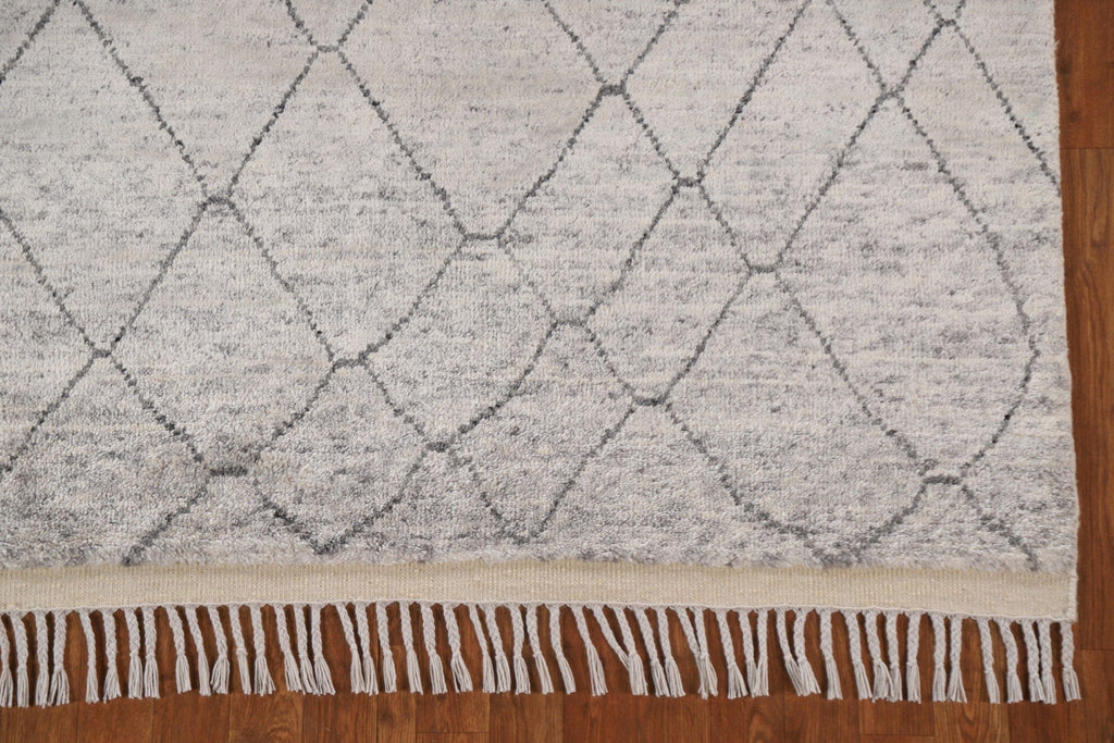 Trellis Wool Moroccan Area Rug 5x8