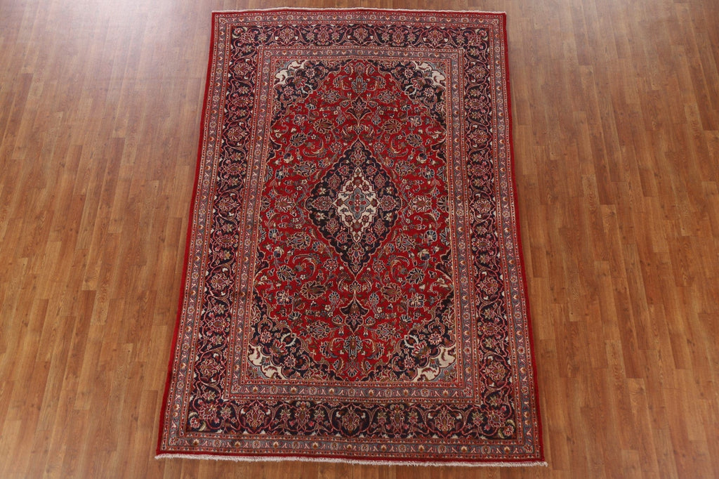 Traditional Mashad Persian Area Rug 6x10